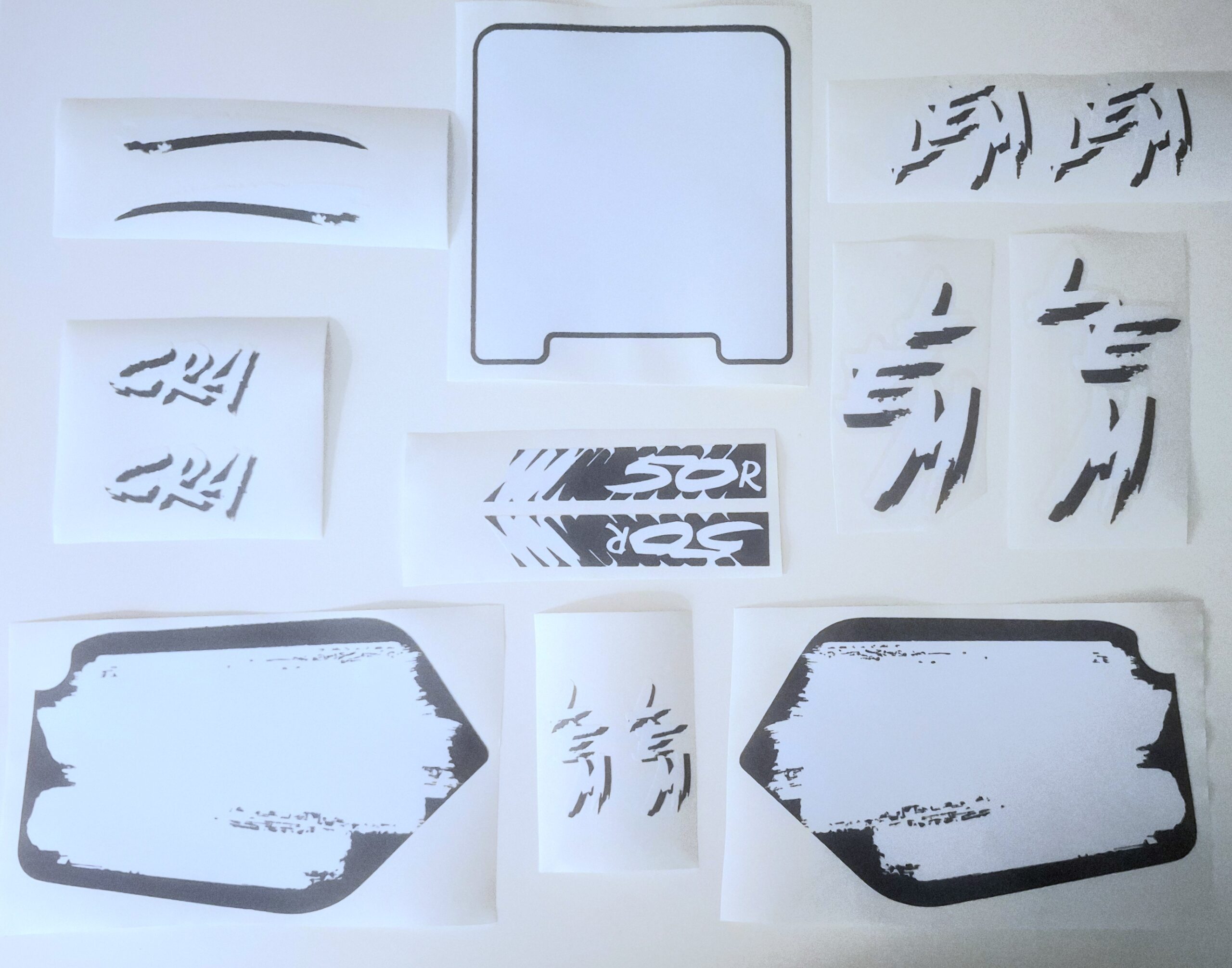 thumbnail interactive-video image 1 of Personalized 30cm Vinyl Sticker – Custom Text For Car, Domain, Laptop, Bike (2-Pack) 1 of 6